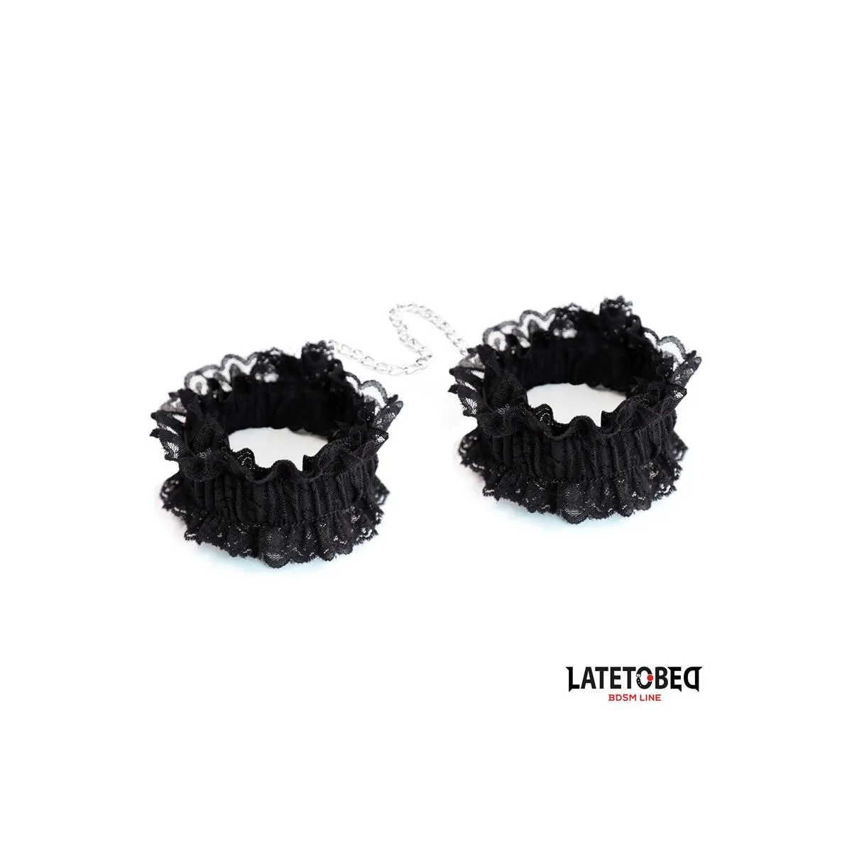 Elastische Handfesseln aus Spitze Schwarz von Latetobed BDSM Line | Fesselliebe.de