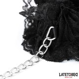 Elastische Handfesseln aus Spitze Schwarz von Latetobed BDSM Line | Fesselliebe.de