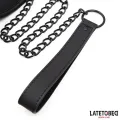 Set Halsband und Leine Neopren Schwarz von Latetobed BDSM Line