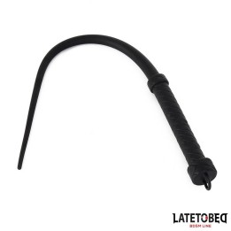 Silikonpeitsche Schwarz 63,5 cm von Latetobed BDSM Line | Fesselliebe.de