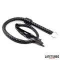 Geflochtene Peitsche Schwarz 116 cm von Latetobed BDSM Line