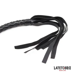 Geflochtene Peitsche Schwarz 116 cm von Latetobed BDSM Line