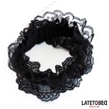 Elastische Fussfesseln aus Spitze Schwarz von Latetobed BDSM Line | Fesselliebe.de