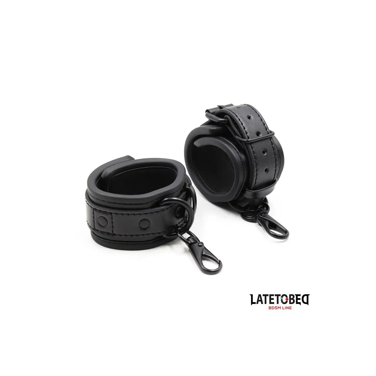 Handschellen Verstellbar Neopren Schwarz von Latetobed BDSM Line | Fesselliebe.de