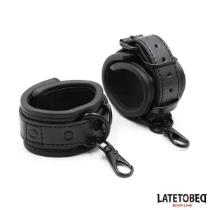 Handschellen Verstellbar Neopren Schwarz von Latetobed BDSM Line