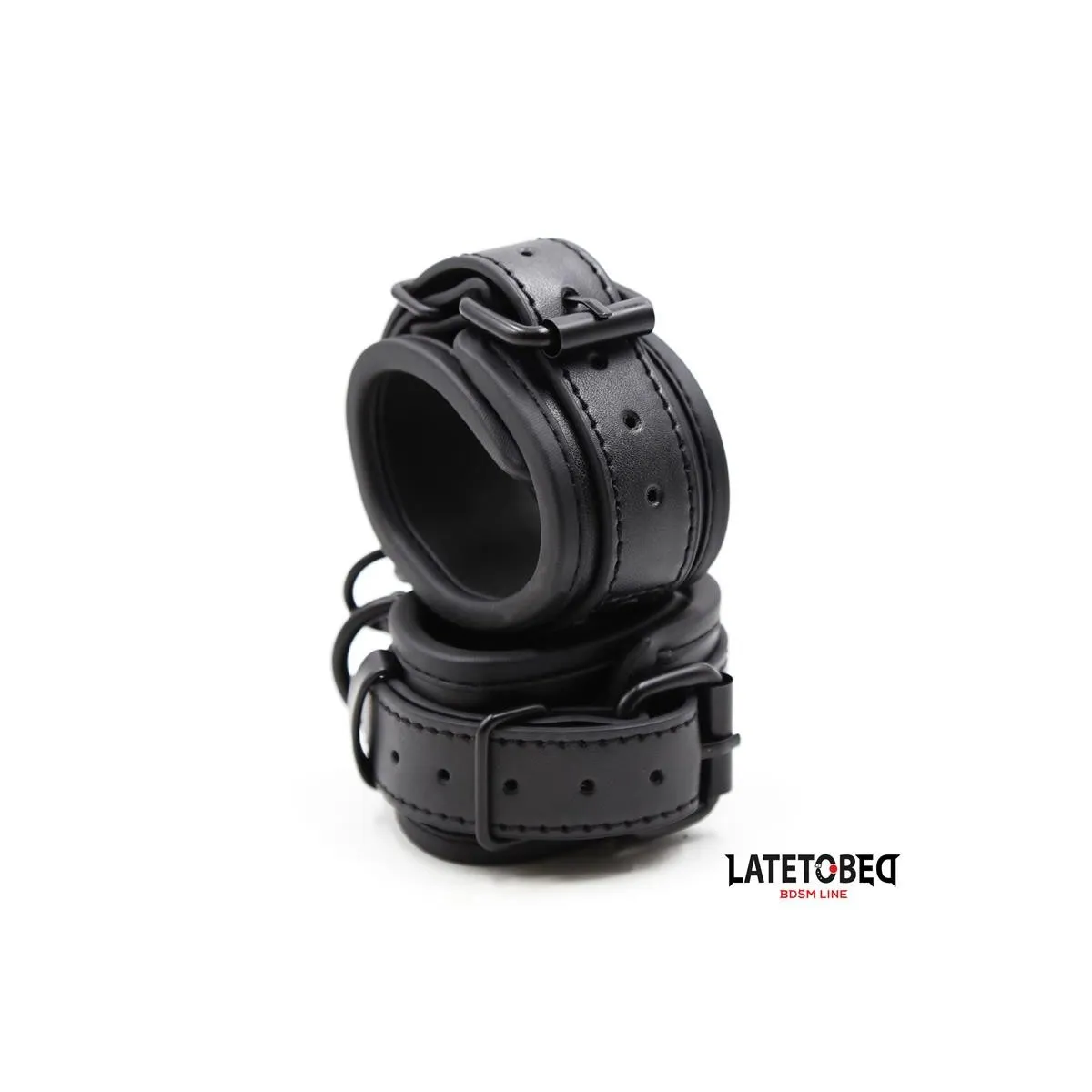 Handschellen Verstellbar Neopren Schwarz von Latetobed BDSM Line | Fesselliebe.de