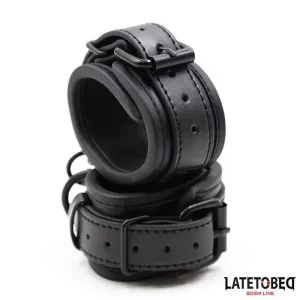 Handschellen Verstellbar Neopren Schwarz von Latetobed BDSM Line