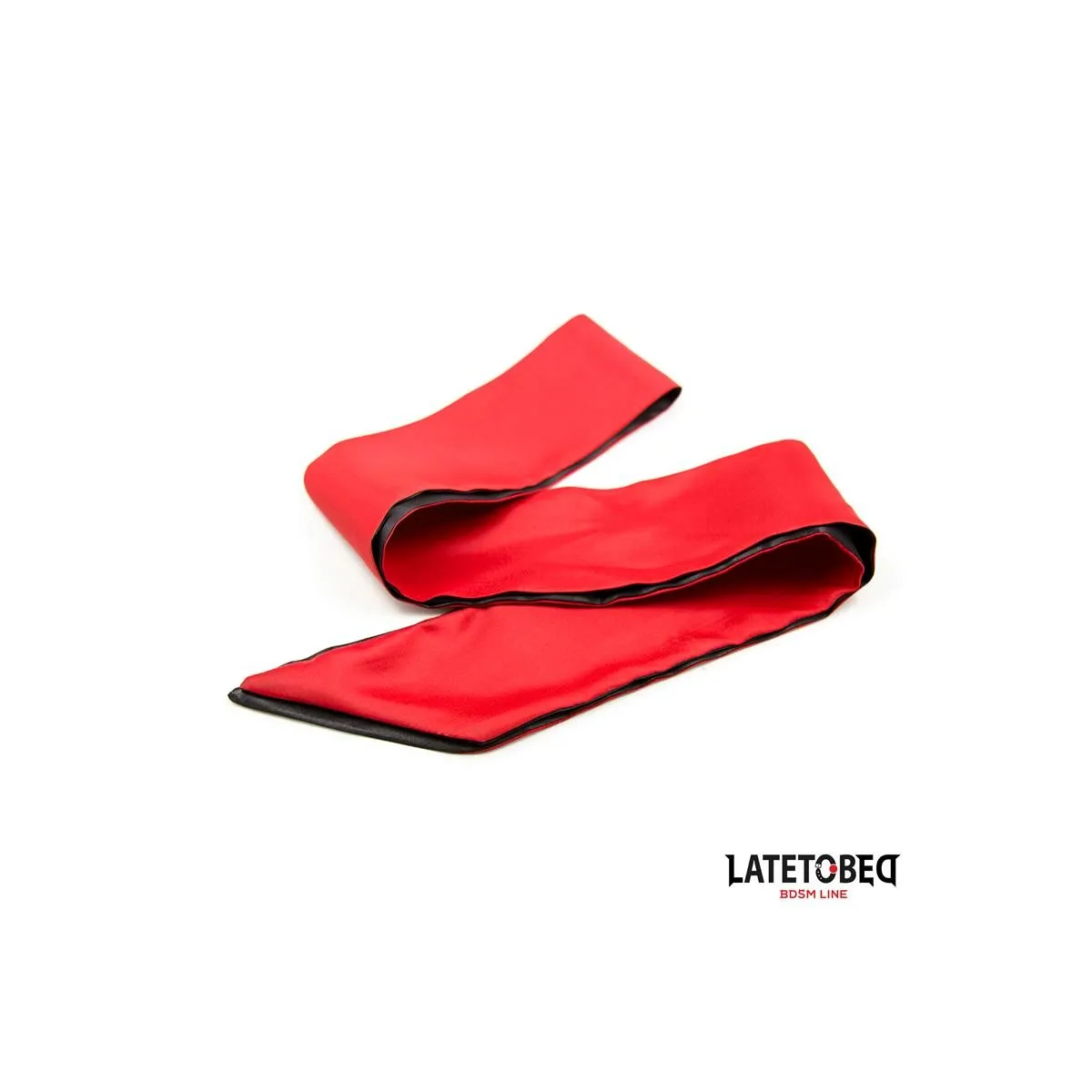 Satin-Augenbinde Rot und Schwarz von Latetobed BDSM Line | Fesselliebe.de