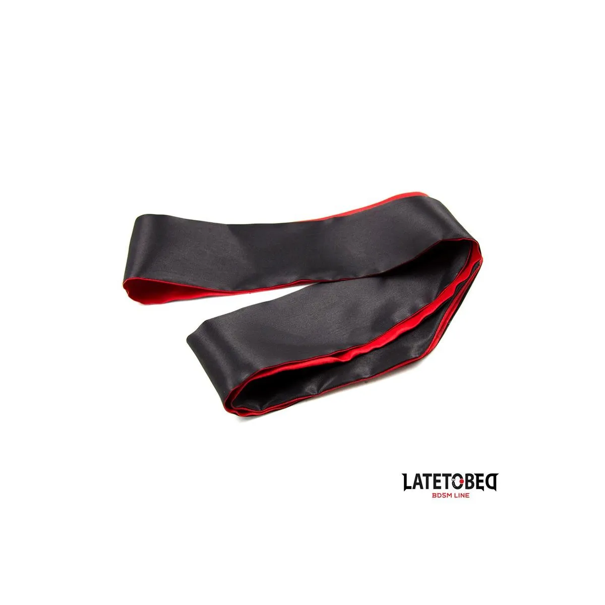 Satin-Augenbinde Rot und Schwarz von Latetobed BDSM Line | Fesselliebe.de