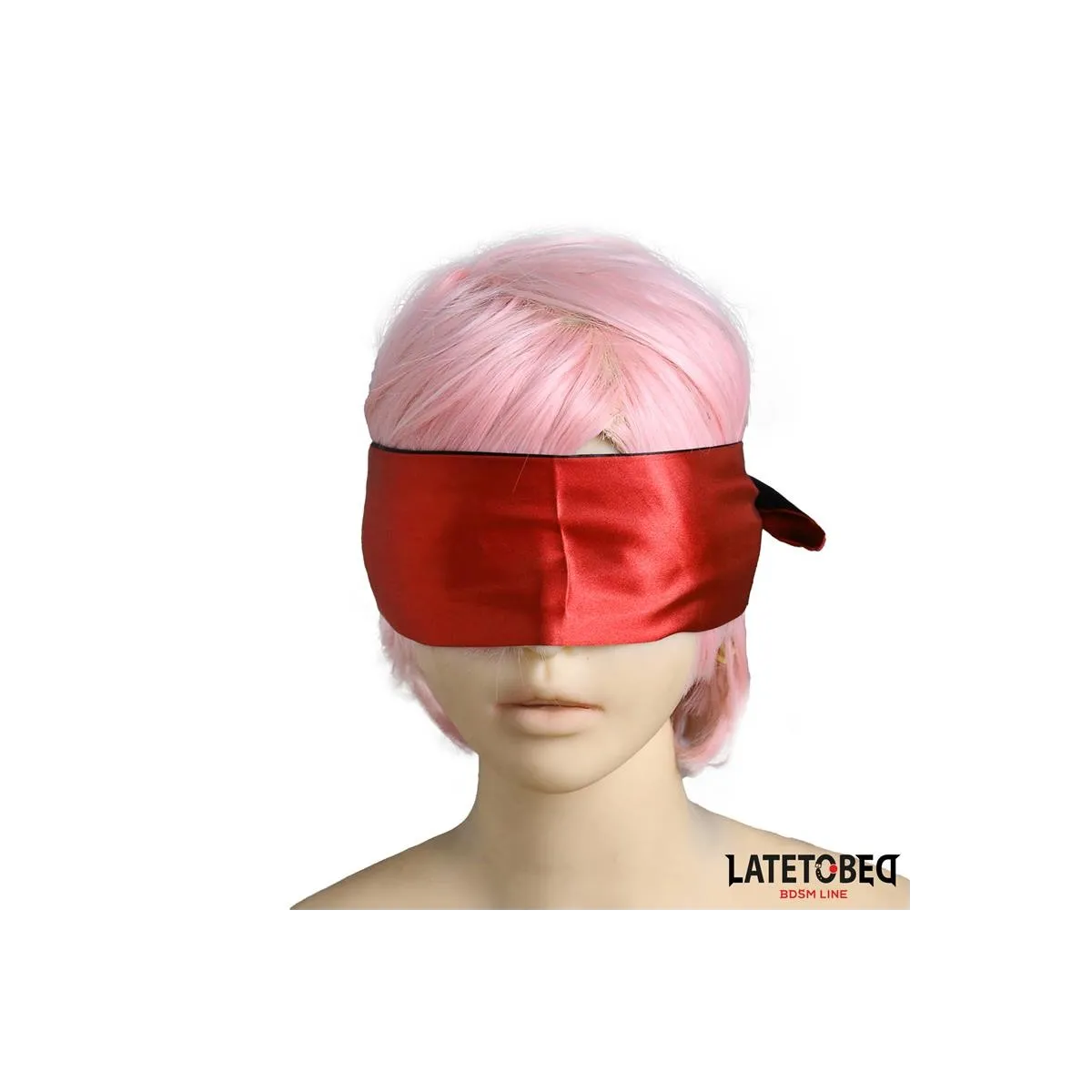 Satin-Augenbinde Rot und Schwarz von Latetobed BDSM Line | Fesselliebe.de