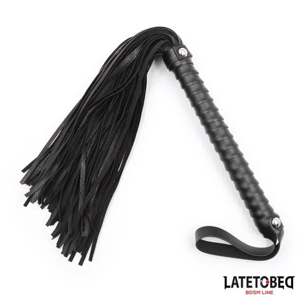 Gepolsterte Peitsche Schwarz 48,5 cm von Latetobed BDSM Line | Fesselliebe.de
