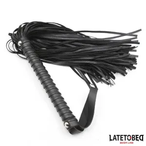 Gepolsterte Peitsche Schwarz 48,5 cm von Latetobed BDSM Line
