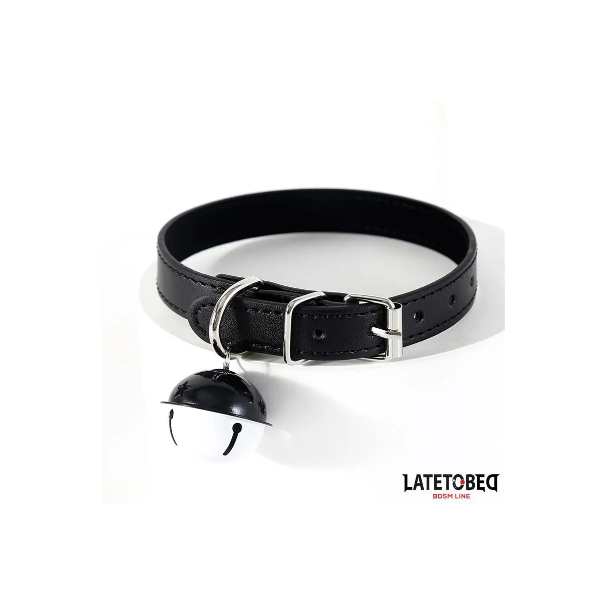 Halsband mit Glocke Schwarz Verstellbar von Latetobed BDSM Line | Fesselliebe.de