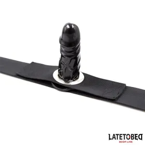 Kleiner Penis Verstellbar Schwarz von Latetobed BDSM Line