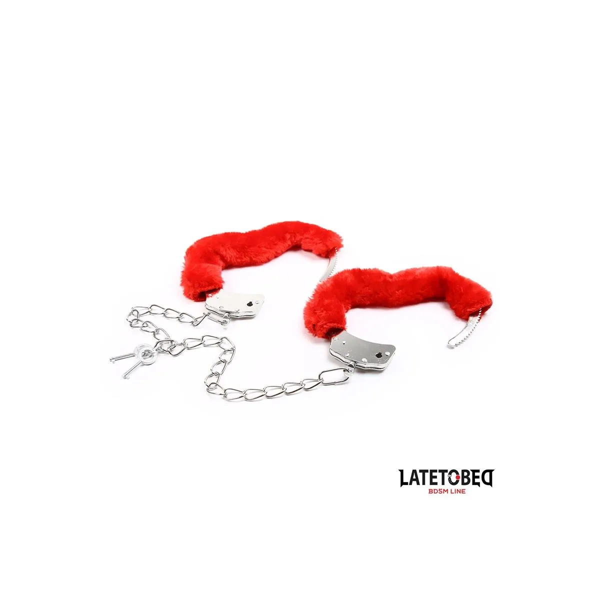 Fell-Fussfesseln Rot von Latetobed BDSM Line | Fesselliebe.de