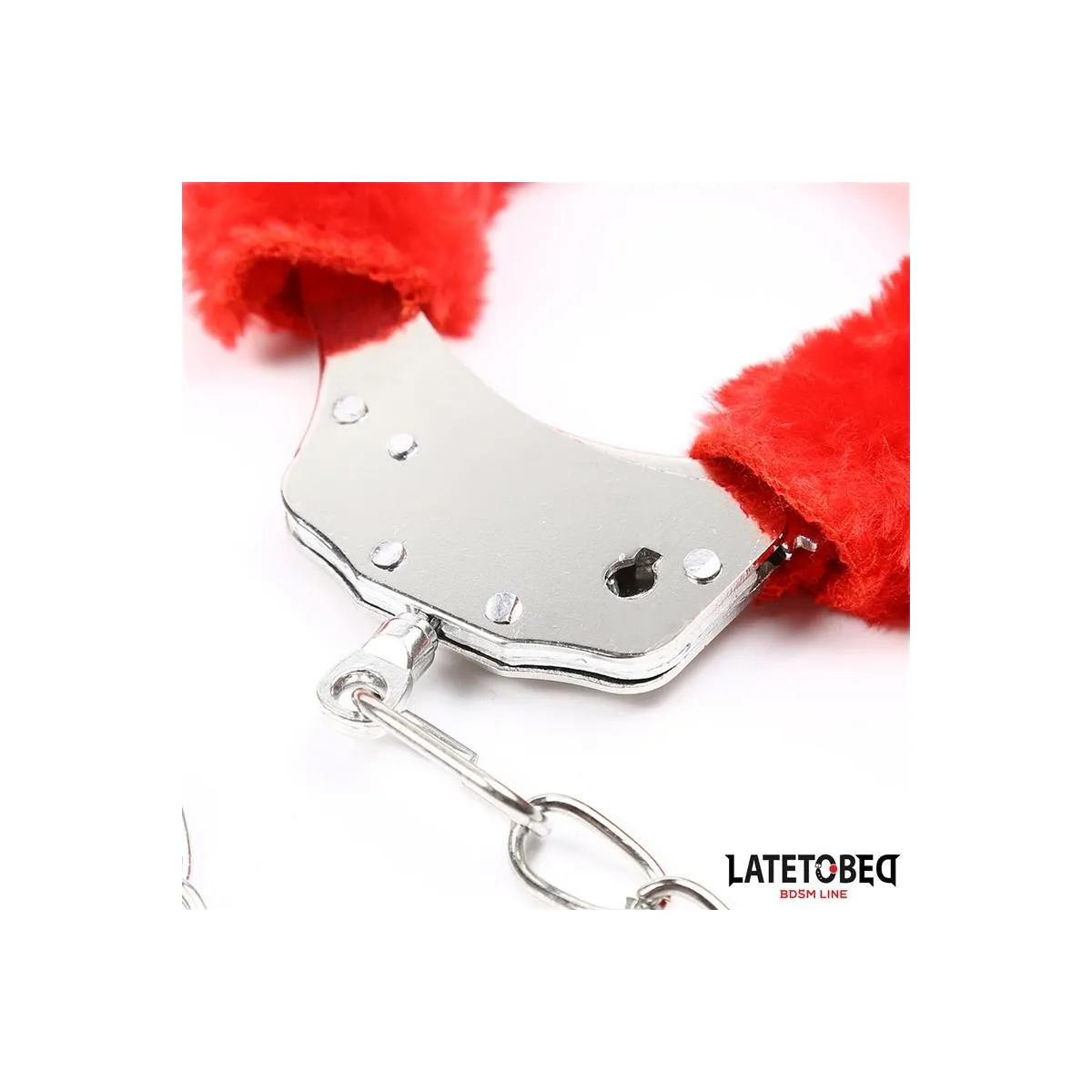 Fell-Fussfesseln Rot von Latetobed BDSM Line | Fesselliebe.de