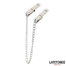 Ketten-Nippelklemmen Zink 40,5 cm von Latetobed BDSM Line | Fesselliebe.de