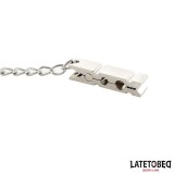 Ketten-Nippelklemmen Zink 40,5 cm von Latetobed BDSM Line | Fesselliebe.de