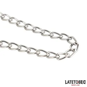 Ketten-Nippelklemmen Zink 40,5 cm von Latetobed BDSM Line