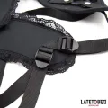 Spitzenrand-Umschnall-Dildo mit Silikonring von Latetobed BDSM Line
