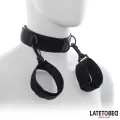 Halsband mit Handfesseln, Nylon von Latetobed BDSM Line