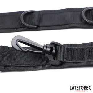 Halsband mit Handfesseln, Nylon von Latetobed BDSM Line