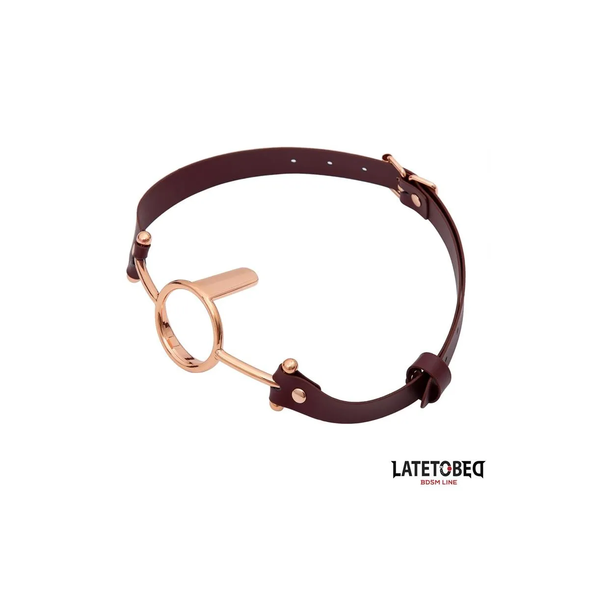 Leder O-Ring-Knebel von Latetobed BDSM Line | Fesselliebe.de