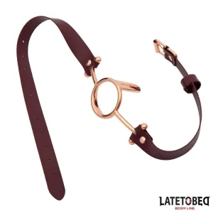 Leder O-Ring-Knebel von Latetobed BDSM Line