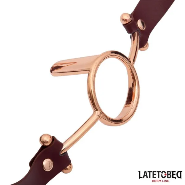 Leder O-Ring-Knebel von Latetobed BDSM Line | Fesselliebe.de