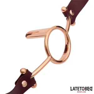 Leder O-Ring-Knebel von Latetobed BDSM Line