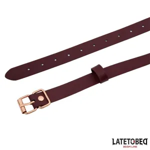 Leder O-Ring-Knebel von Latetobed BDSM Line