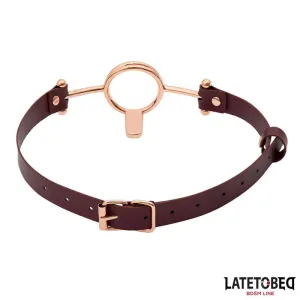 Leder O-Ring-Knebel von Latetobed BDSM Line