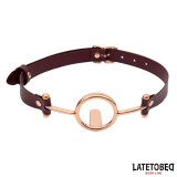 Leder O-Ring-Knebel von Latetobed BDSM Line | Fesselliebe.de