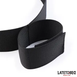 Hand- und Oberschenkel-Fesseln, Nylon von Latetobed BDSM Line