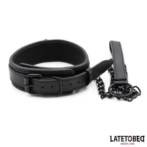 Neopren-Bondage-Halsband und Leine von Latetobed BDSM Line