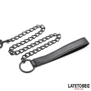 Neopren-Bondage-Halsband und Leine von Latetobed BDSM Line