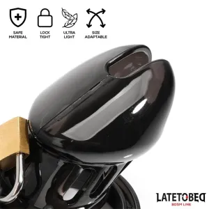 Keuschheitskäfig für Den Penis, Kurz, Schwarz von Latetobed BDSM Line