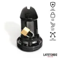 Keuschheitskäfig für Den Penis, Lang, Schwarz von Latetobed BDSM Line
