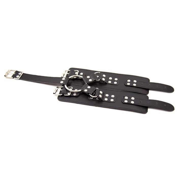Halsband mit Fesseln Verstellbar Schwarz von Latetobed BDSM Line | Fesselliebe.de