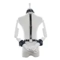 Halsband mit Fesseln Verstellbar Schwarz von Latetobed BDSM Line