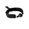 Knebelball mit Handschellen, Schwarz von Latetobed BDSM Line