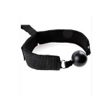 Knebelball mit Handschellen, Schwarz von Latetobed BDSM Line | Fesselliebe.de