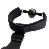 Knebelball mit Handschellen, Schwarz von Latetobed BDSM Line | Fesselliebe.de