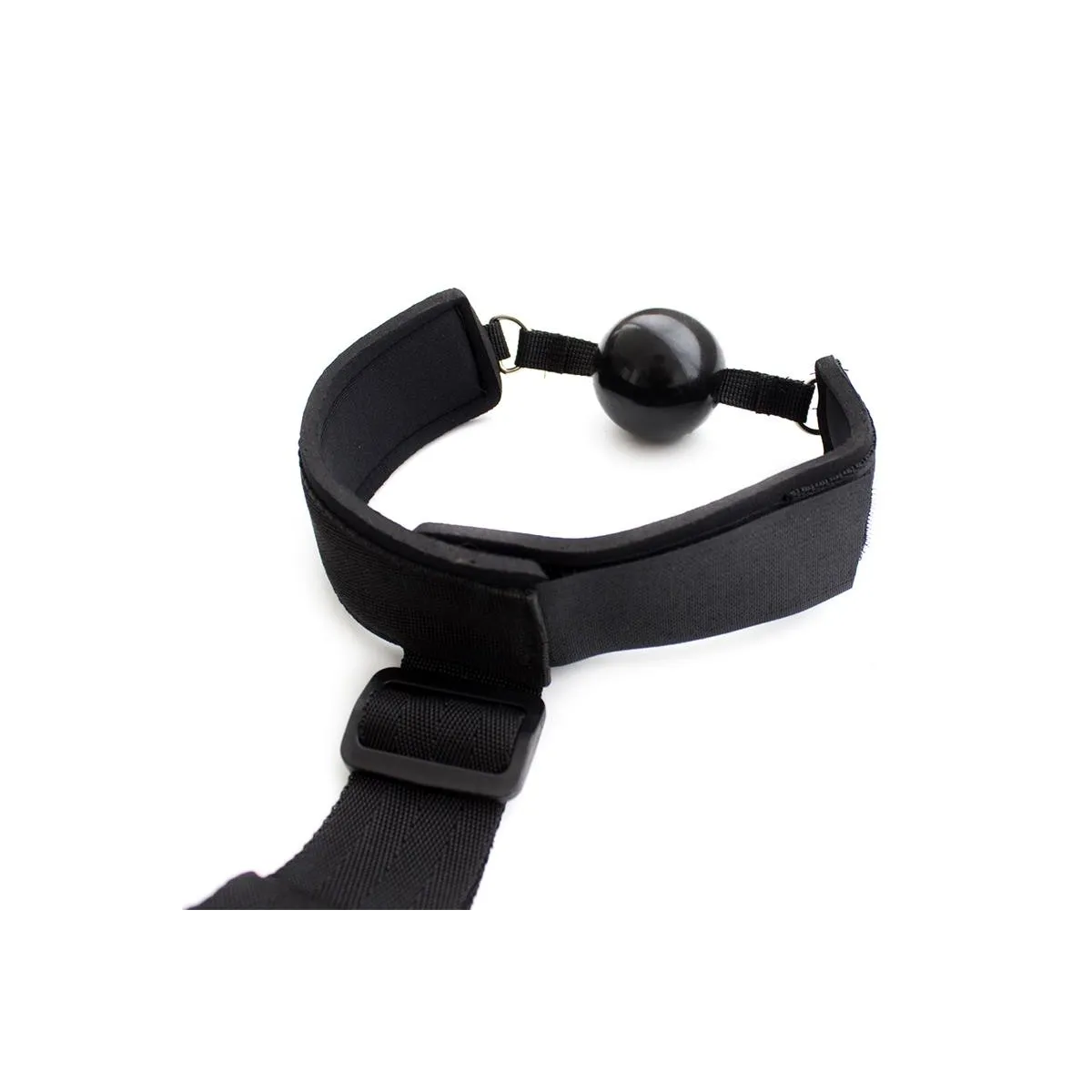 Knebelball mit Handschellen, Schwarz von Latetobed BDSM Line | Fesselliebe.de