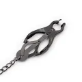 Japanische Nippelklemmen mit Kette Schwarz von Latetobed BDSM Line