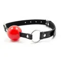 Ballknebel Schwarz/Rot von Latetobed BDSM Line
