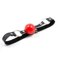 Ballknebel Schwarz/Rot von Latetobed BDSM Line