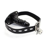 Verschliessbarer Langer Penis 10 cm Knebelball Schwarz von Latetobed BDSM Line | Fesselliebe.de