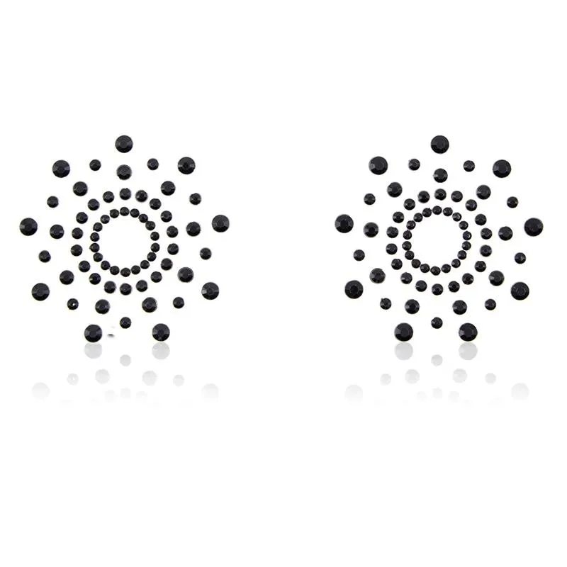 Schneeflocken-Nippelabdeckungen Schwarz von Latetobed BDSM Line | Fesselliebe.de