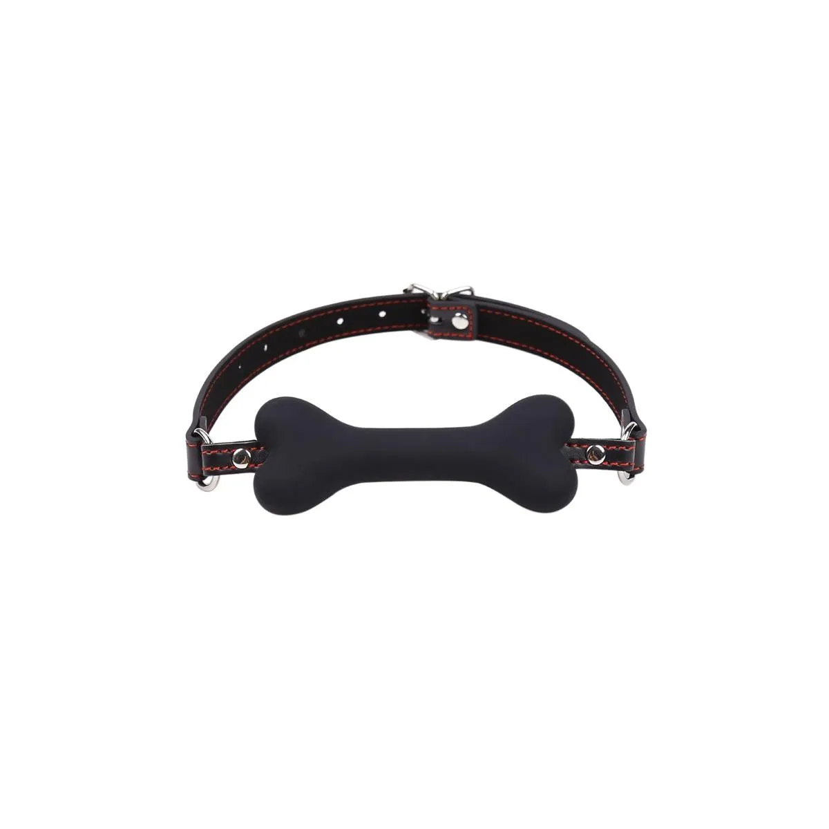 Knochen-Knebelball Silikon 12 cm Schwarz von Latetobed BDSM Line | Fesselliebe.de